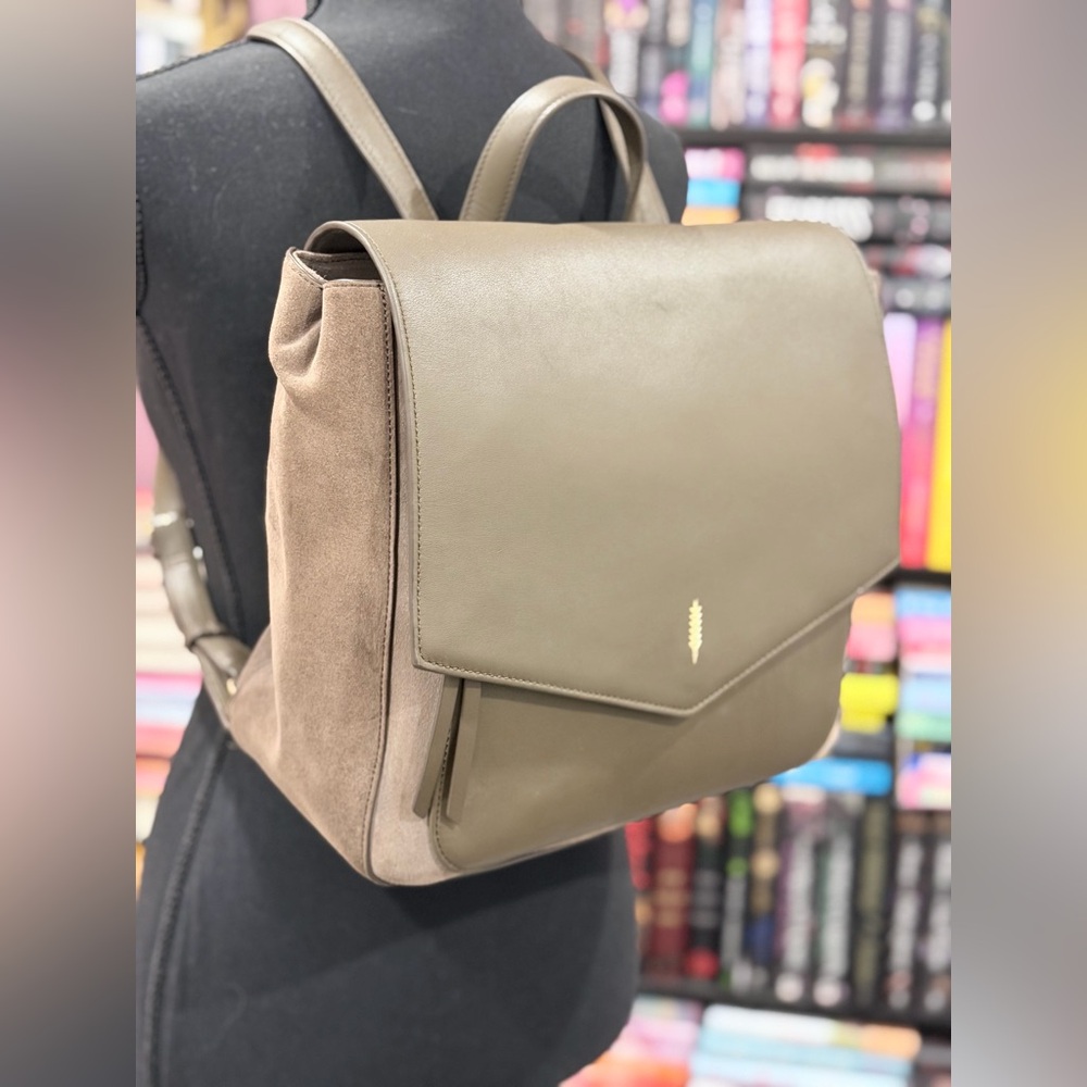 Thacker New York Suede & Leather Backpack - Like New - Dust Bag Included